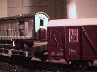 The Knie train cars have stunning levels of detail.